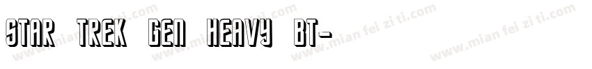 Star Trek Gen Heavy BT字体转换